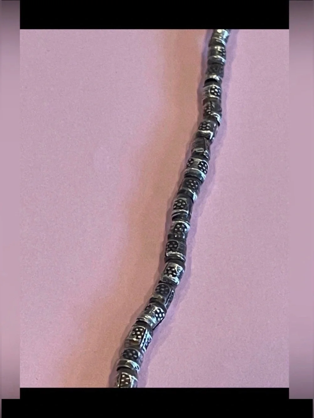 Sterling Silver & Meteorite Necklace #8350